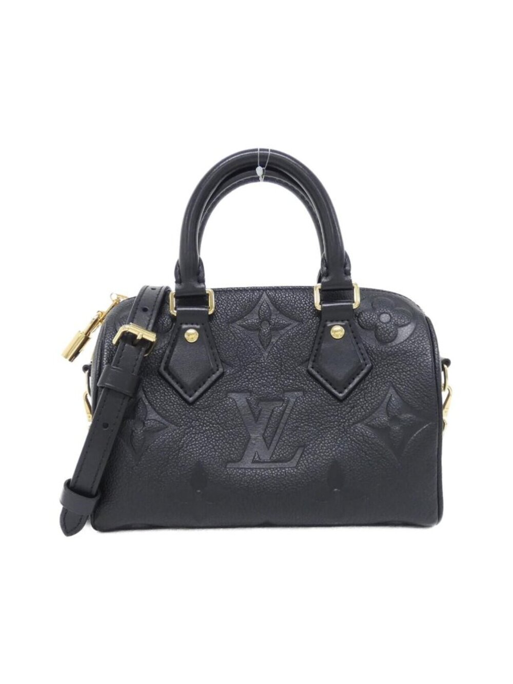 Louis Vuitton Monogram Empreinte Speedy Bandouliere 20 Boston Bag
